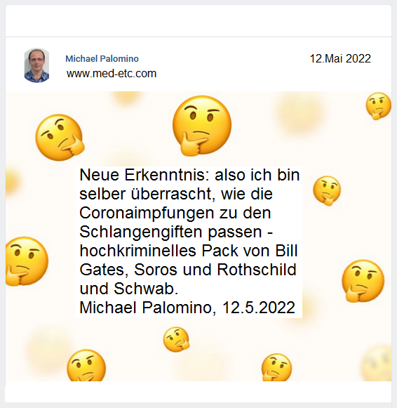 Feststellung von Michael Palomino 12.5.2022:
                Coronaimpfungen passen zu Schlangenimpfungen