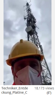 Holland,
                                                  5G-Techniker an einem
                                                  5G-Sendemast