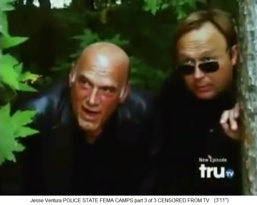 Jesse Ventura und Alex
                  Jones entdecken da was: "Was zum Teufel ist das
                  denn?" ("What the hell is this?")