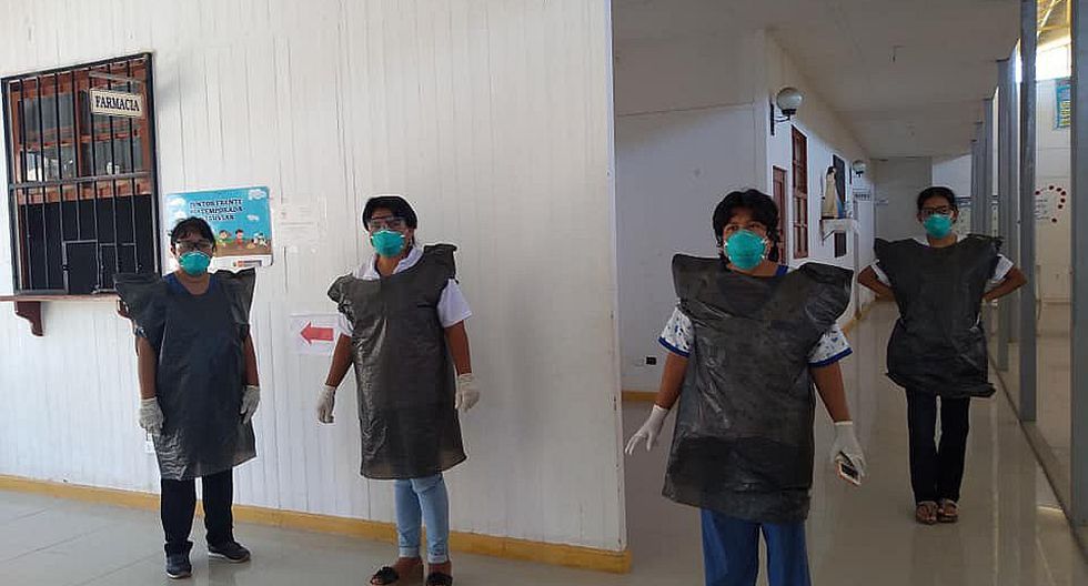 Kriminell, katholisch, korrupt: In
                    Piura (Nord-Peru) hat das Spitalpersonal schwarze
                    Müllsäcke als Schutzkleidung vor Corona19,
                    23.4.2020