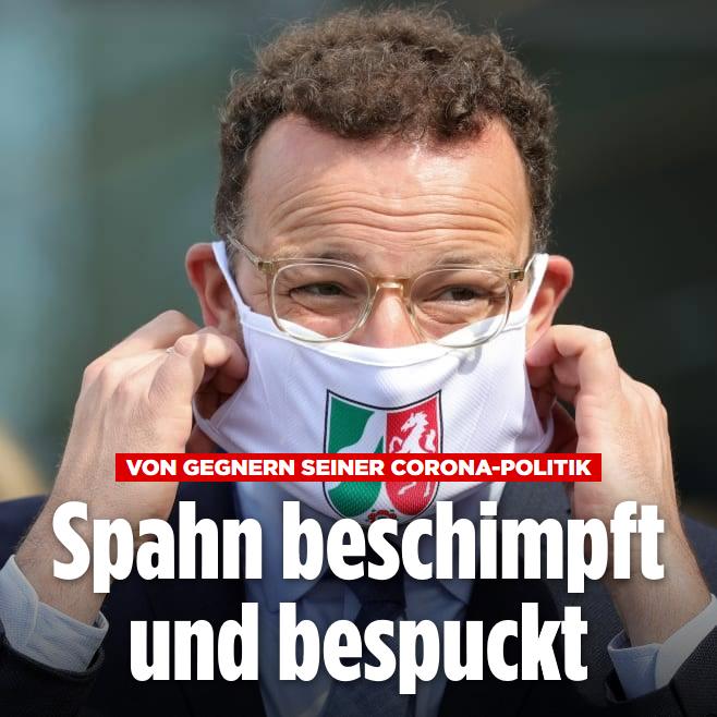Spahn beschimpft
                        und bespuckt, Meldung von BILD vom 31.8.2020