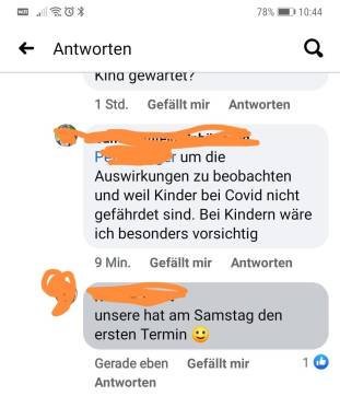 Schweiz 30.6.2021:
                            Totaler Kindsmissbrauch mit Genimpfungen -
                            Hohlkopf-Eltern lassen ihre Kinder genimpfen
                            und sterilisieren