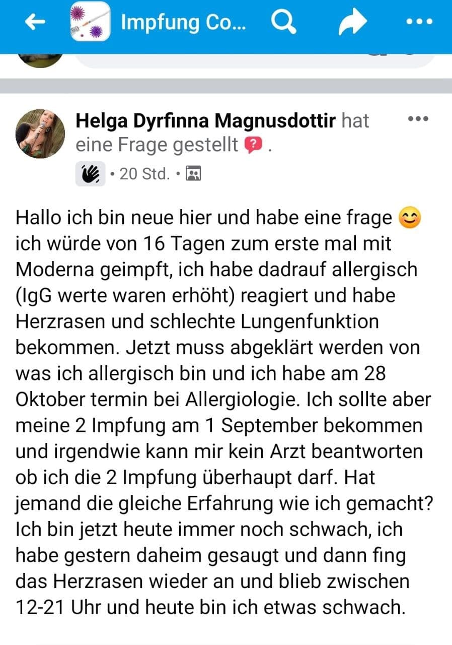 GENimpfschaden 7.8.2021:
                    GENimpfung provoziert Herzrasen