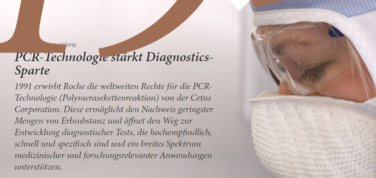 Basel
                    10.8.2021: Roche hat 1991 die Rechte an der
                    PCR-Technologie erworben: Keine
                    Verschw�rungstheorie: Roche besitzt die weltweiten
                    Rechte f�r die PCR-Technologie ...