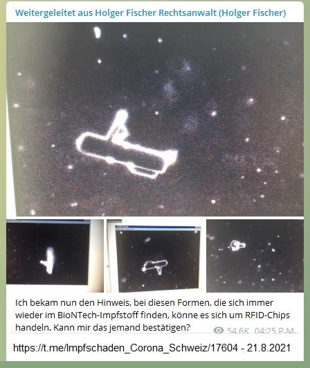 21.8.2021: Sender im Pfizer-Impfstoff