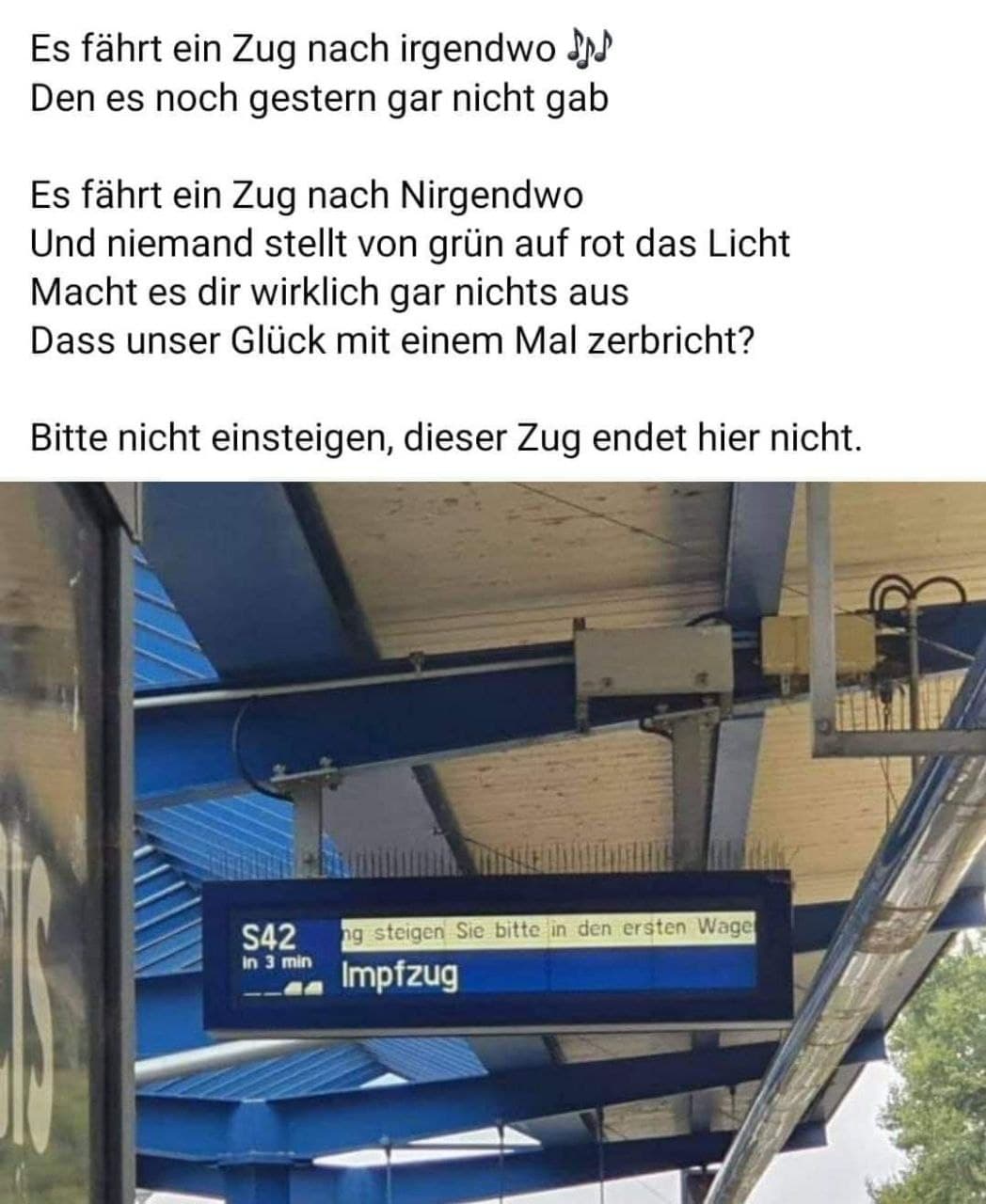 GENimpfwerbung 4R am 1.9.2021: Der
                            "Impfzug" kommt