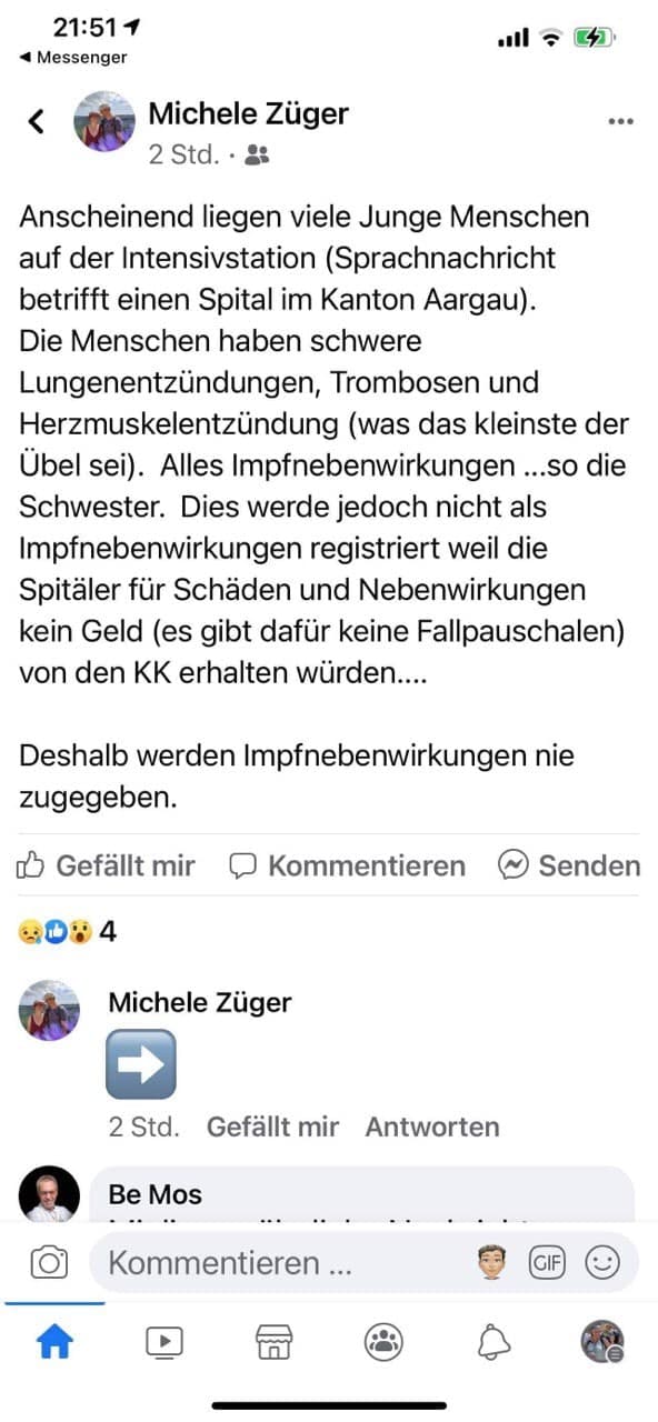 Spitaldesaster Intensivstation Aarau 8.9.2021: