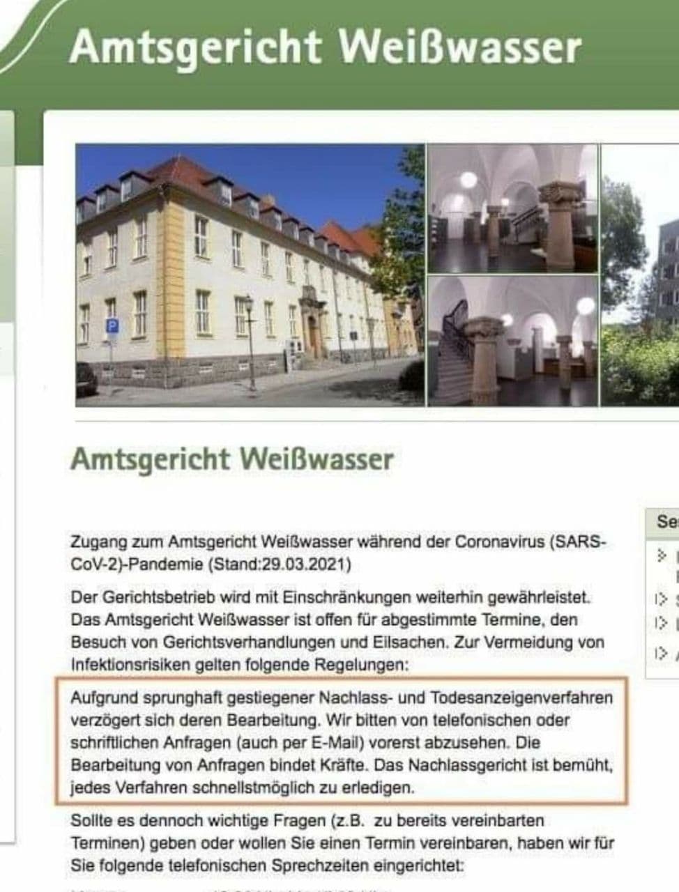 GENimpfmorde provozieren mehr Nachlassverfahren
                  in Weisswasser (Sachsen) 23.9.2021: Die Statistik
                  zeigt den Massenmord durch die GENimpfungen
