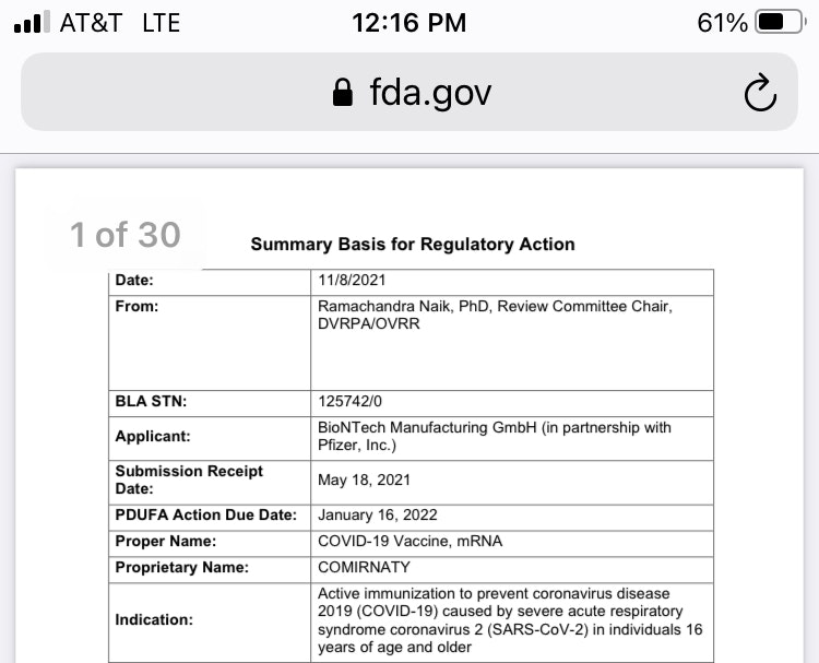 Pfizer-Studie Zusammenfassung