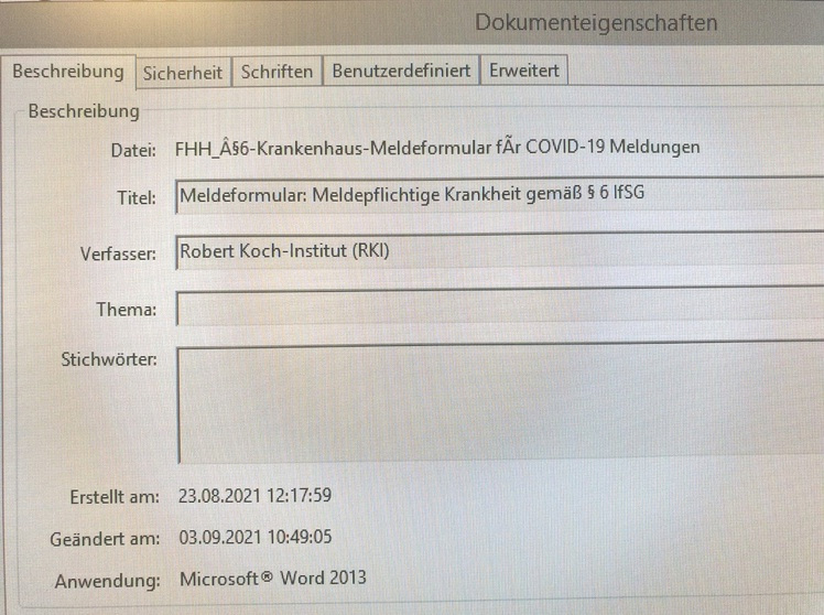 RKI-Formular
                    Detail