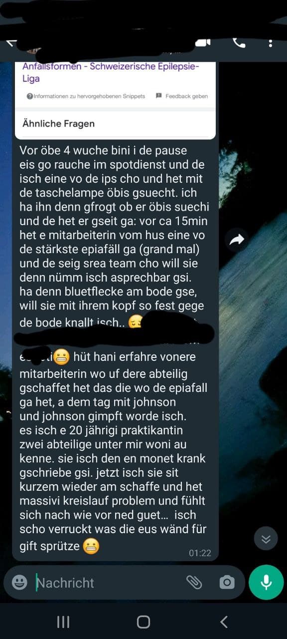 GENimpfschaden 24.11.2021:
                  Frau (20) Johnson&Johnson GENgeimpft:
                  Epilepsie-Anfall - 1 Monat krankgeschrieben -
                  arbeitet, hat massive Kreislaufprobleme