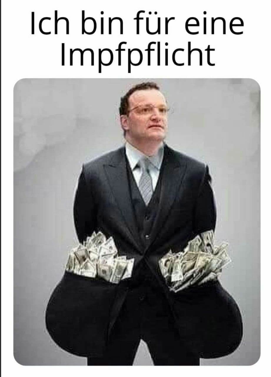 T�ter Spahn hat viel
                  Geld durch die Impfpflicht mit steigenden
                  B�rsenkursen