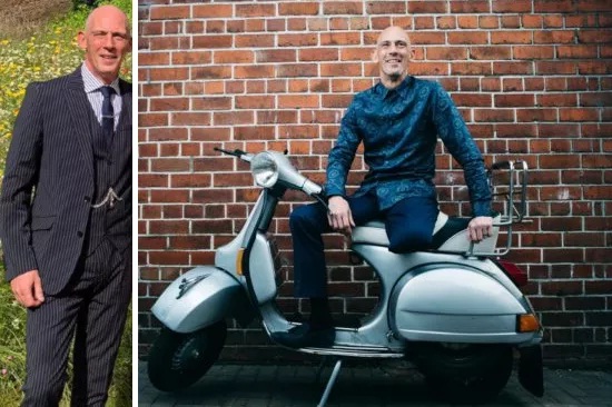 Alex Mitchell (56, Schottland) mit
                      GENimpfung AstraZeneca: linker Unterschenkel
                      amputiert