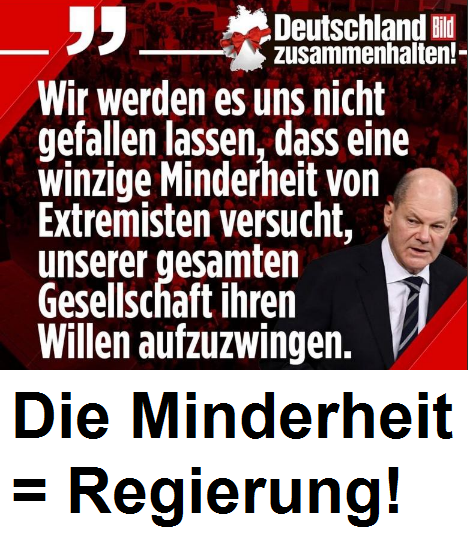 T�ter Scholzhitler 4R 15.12.2021:
                            Scholz ist gegen eine Minderheitenherrschaft
                            - dann soll er doch bitte VERSCHWINDEN!