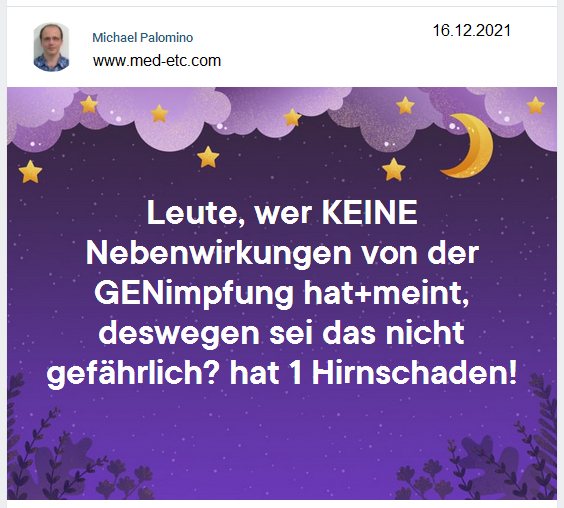 Der Hirnschaden kommt durch Bestechung
                  oder GW oder so