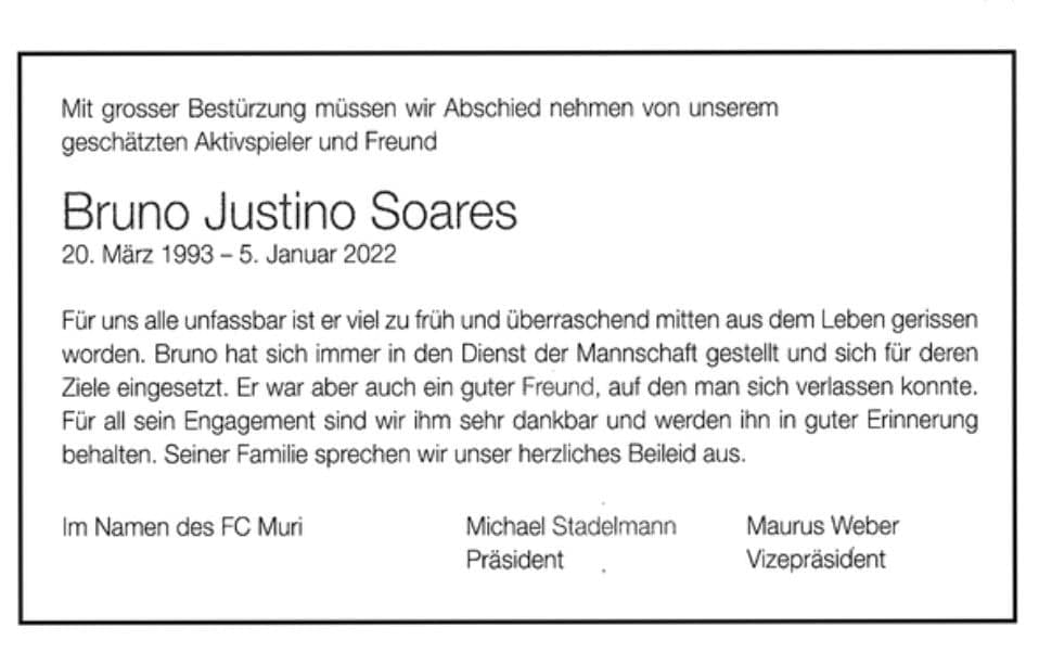 GENimpfmord an Bruno Justino Soares
                  12.1.2022: mit 29 weg