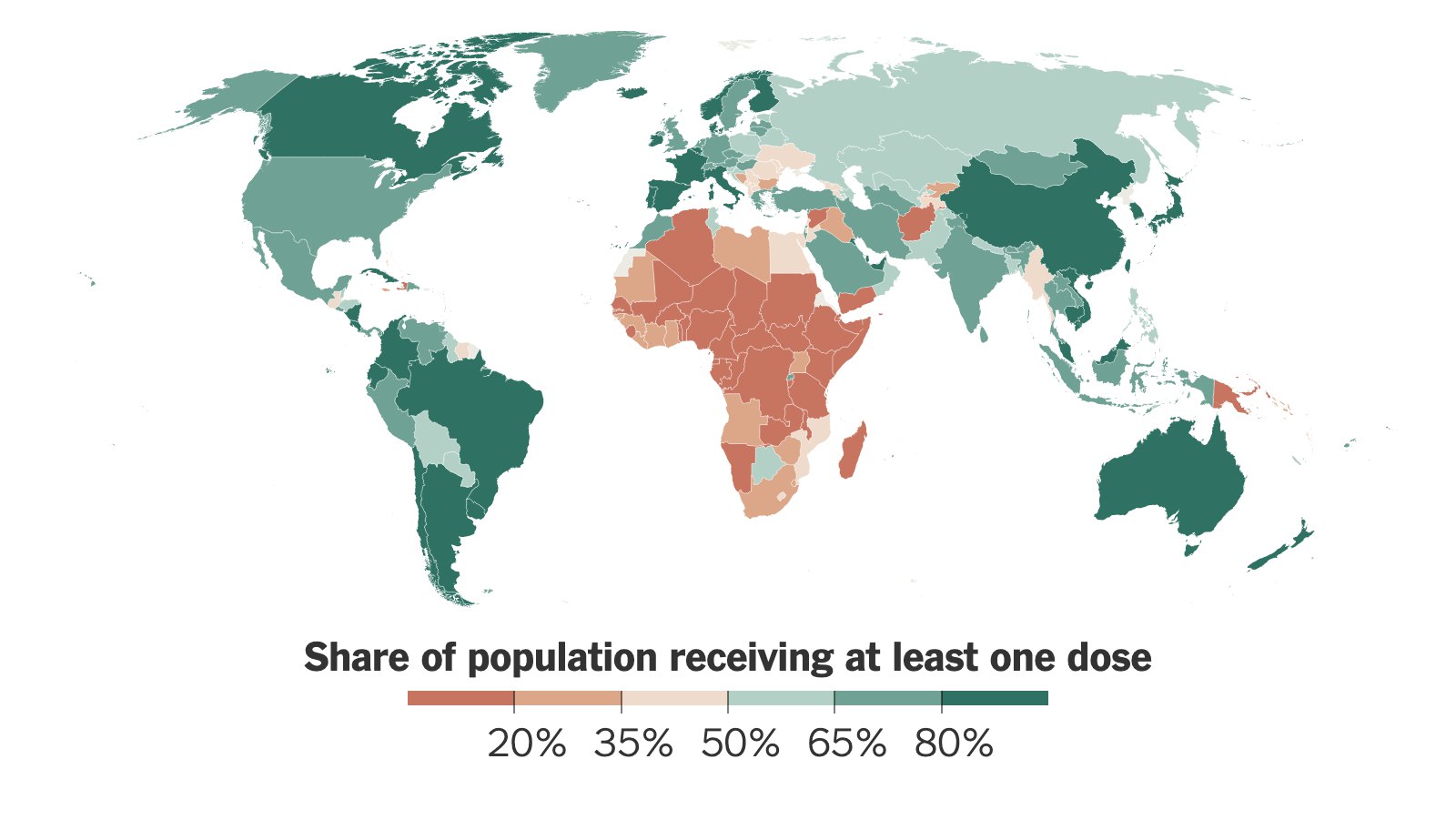 Zahlen mit Weltkarte 26.3.2022:
                  1x die t�dliche GENimpfung erhalten: Tracking
                  Coronavirus Vaccinations Around the World