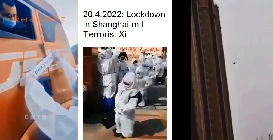 Video: Lockdown Shanghai 20.4.2022:
                    Versiegelte Lkws, Mondkinder, Selbstmordwelle
                    (3'32'')