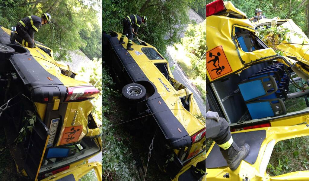 Verdacht Vaccident in La Spezia
                  (1G-Fascho-Italien) 19.5.2022: Schulbus OHNE Kinder
                  fliegt 20m den Abhang hinuntern - Fahrer konnte nicht
                  mehr steuern: La Spezia: Schulbusfahrer erleidet
                  medizinischen Notfall am Steuer, Bus st�rzt Abhang
                  hinunter - zum Gl�ck keine Schulkinder an Bord!
                  Meldung vom 19.5.2022. (orig. italiano: Malore
                  improvviso per l'autista dello scuolabus, mezzo fa un
                  volo di venti metri - Citta della Spezia)