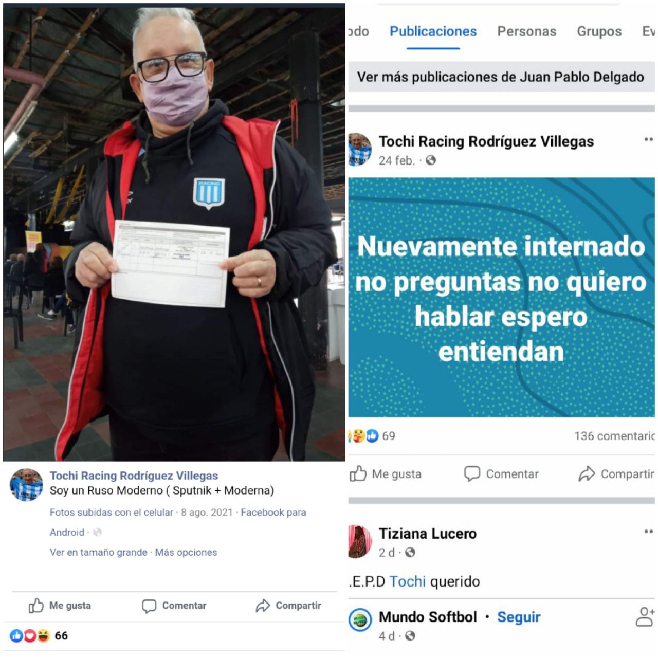 Verdacht SCHLANGENGIFTimpfmord in Buenos Aires
                  (Arg) 21.5.2022: Tochi Rodr�guez Villegas nach Sputnik
                  V+Moderna - stirbt 8 Monate danach am 9.5.2022