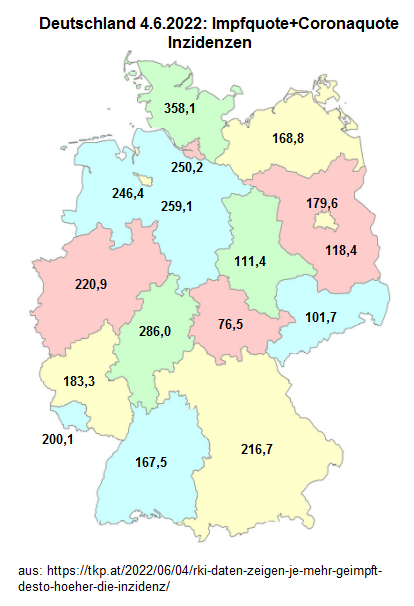 SCHLANGENGIFTimpfung n�tzt nichts gegen Corona im
                  4R 4.6.2022: RKI zeigt den Zusammenhang zwischen
                  Impfquote und Coronaquote: Zahlen: RKI Daten zeigen:
                  je mehr geimpft, desto h�her die Inzidenz