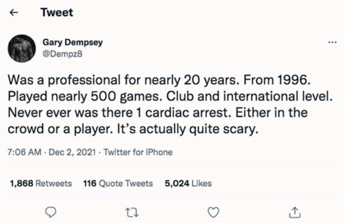 Vor 2021 gab es im Sport nie
                      Herzinfarkte beim Sport