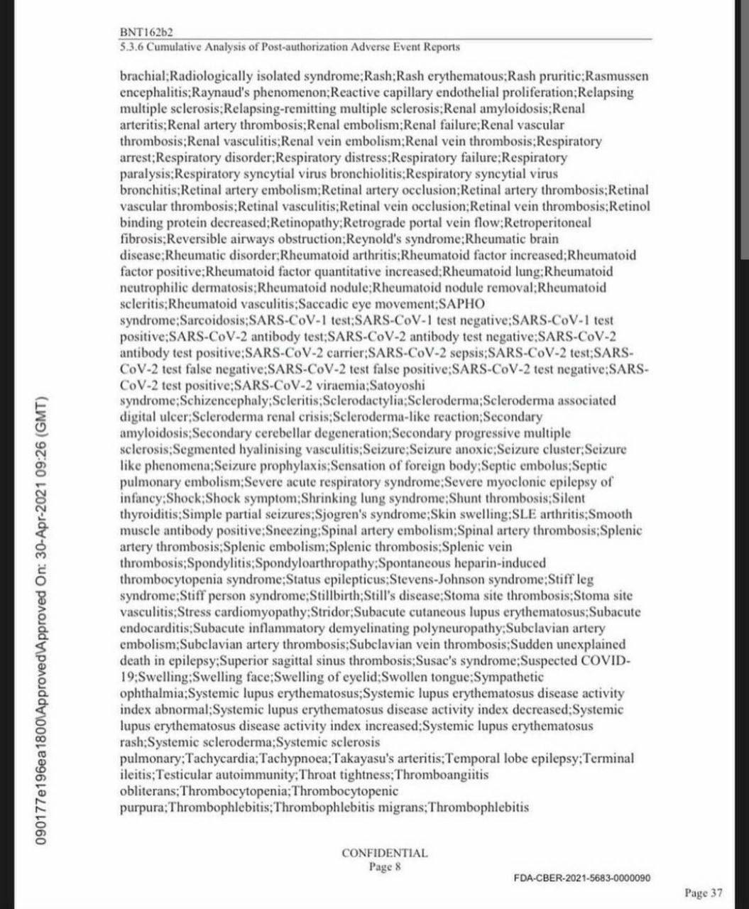 Pfizer-Dokument 08, offiziell S.37