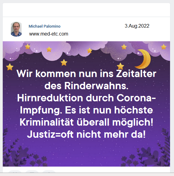 SCHLANGENGIFTimpfschaden ganze Welt
                              3.8.2022: Das Zeitalter des Rinderwahns