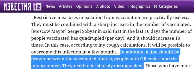 Putin mit Impfpflicht 08: Iswestija
                            meldet: Ein Impf-Pharma-Mafiaboss Gintsburg
                            forderte wenige Stunden vor seiner
                            Verleihung des Alexander-Newski-Ordens eine
                            Diskriminierung aufgrund des Impfstatus