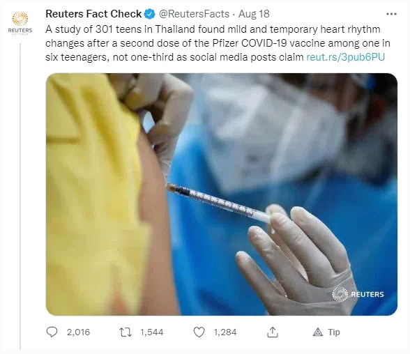 Mossad-Reuters meldet am
                      24.8.2022: Fast 20% der Jugendlichen mit
                      "Coronaimpfung" haben Herzprobleme