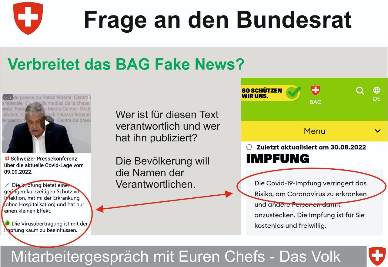 Kriminelle
                  Impfmonster Levy, Berset und BAG 10.9.2022:
                  versprechen eine FALSCHE Sicherheit durch die
                  "Coronaimpfung"