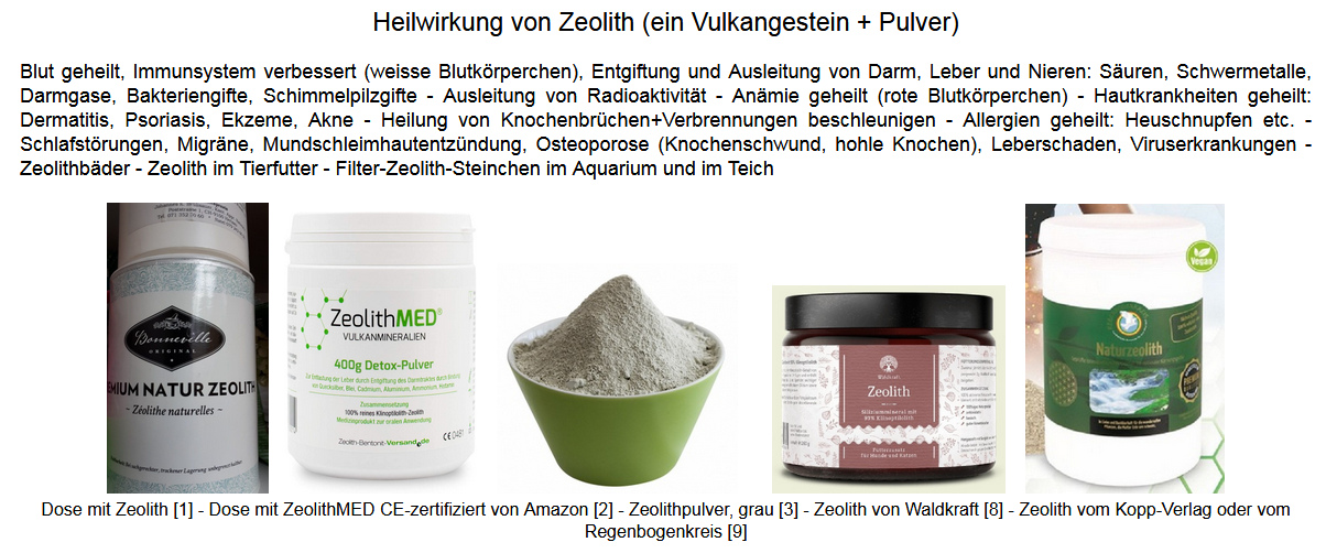 Zeolith Merkblatt