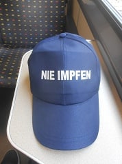 CH:
                  Kappe NIE IMPFEN vom Juli 2021