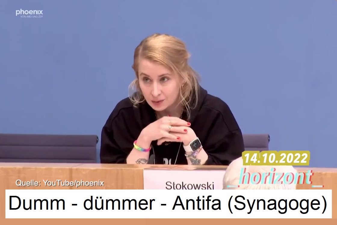 Video:
                    14.10.2022: Frau ANTIFA Margarete Stokowski 3x
                    geimpft hat schweres Corona+wirbt f
                    "Coronaimpfung" (1'47'')