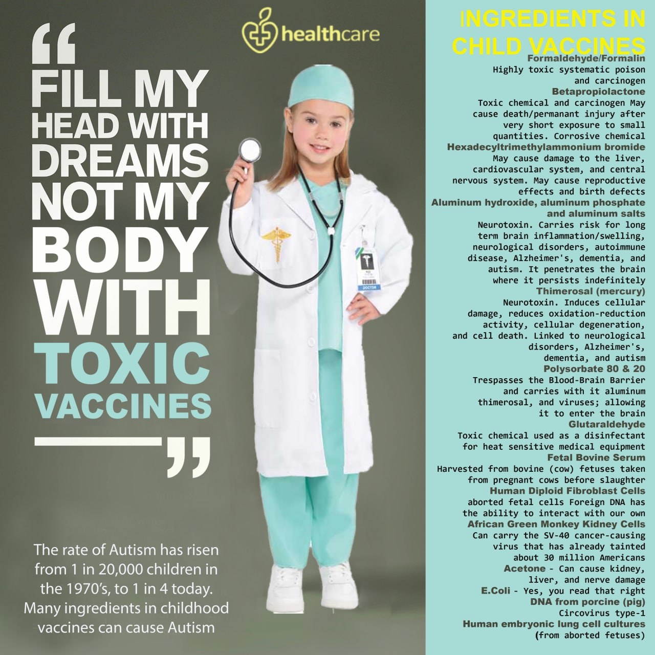 Inhaltsstoffe Kinderimpfung
                        "USA" 31.10.2022: Haufenweise
                        hochgiftige Stoffe: WHAT IS REALLY IN THE C19
                        VACCINES?