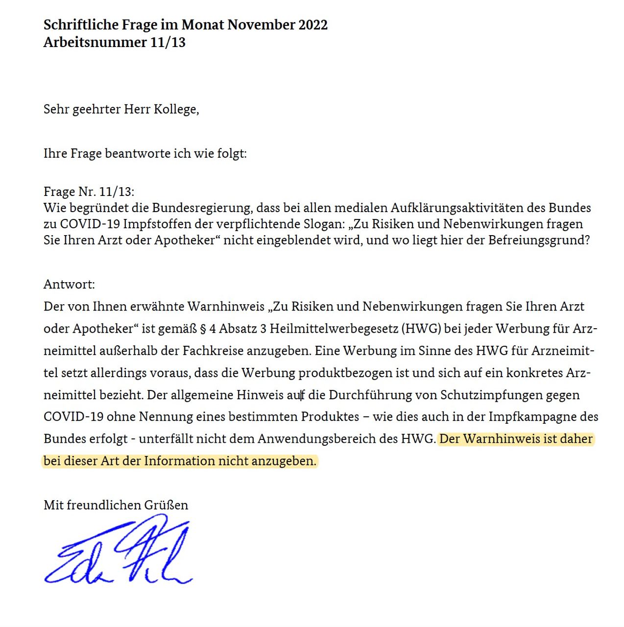 Kriminelle "Gesundheitsminister"
                  Spahn+Lauterbach 24.11.2022: verweigern den Hinweis
                  "Risiken und Nebenwirkungen" bei
                  "Coronaimpfungen": Risiken und
                  Nebenwirkungen der COVID-19 Impfstoffe: Warum die
                  Bundesregierung uns absichtlich nicht informierte!
