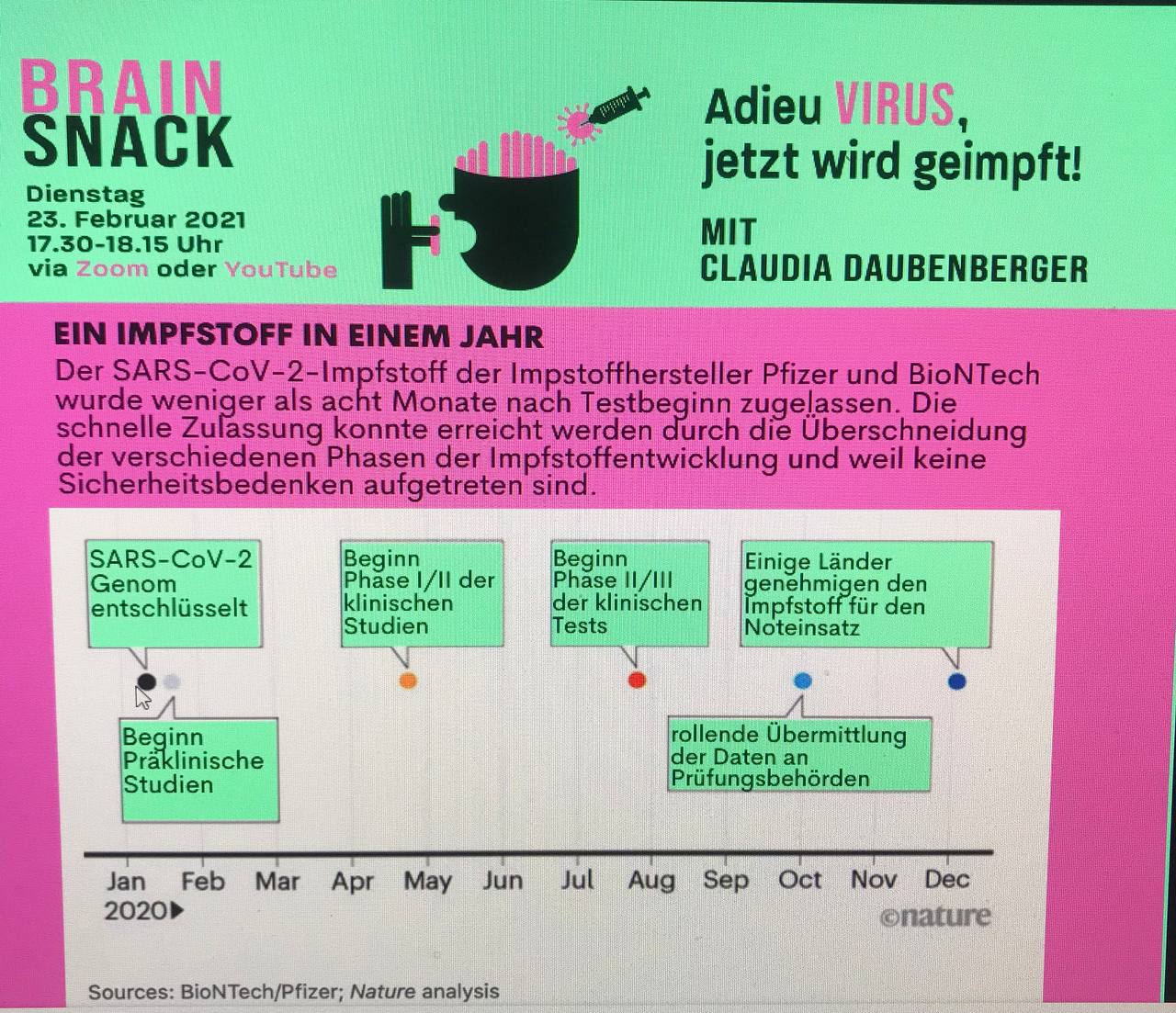 Kriminelle Impfwerbung
                  Schweiz Februar 2021: von Frau Daubenberger