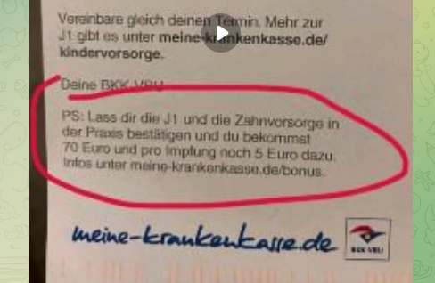 "Coronaimpfung" gegen Kinder: NEUES
                      VERBRECHEN VON LAUTERBACH (4R) 7.9.2023:
                      Jugendliche werden mit 5 Euro zur n�chsten
                      "Coronaimpfung" gelockt: TEENIES MIT
                      GELD ZUR SPRITZE LOCKEN