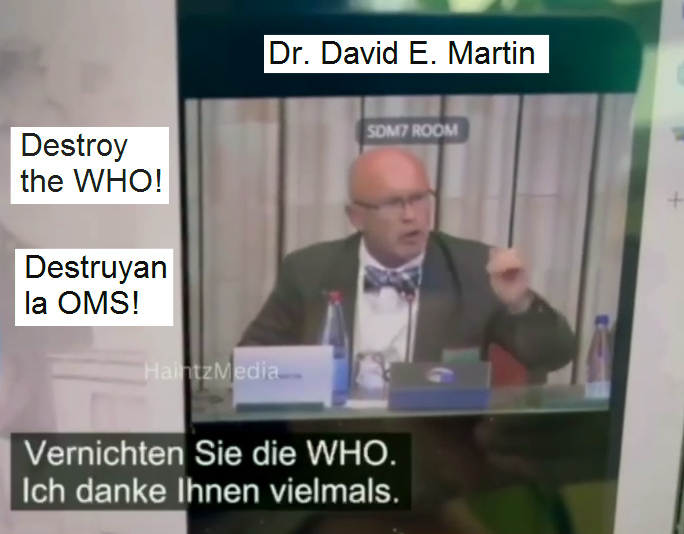 Widerstand
                    "USA"-EU 18.9.2023: WHO muss zerst�rt
                    werden - Dr. David E. Martin am 13.9.2023 vor dem
                    EU-Parlament