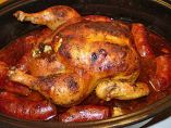 Hühnerfett, ein Bestandteil der
                                    Salbe gegen Magenkrämpfe