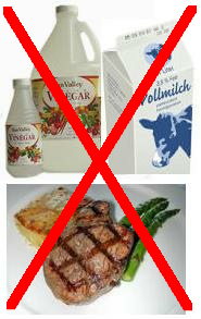 Essig, Kuhmilchprodukte
                          und Fleisch sind bei Blutgruppe A sch�dlich.