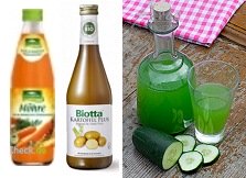 Gem�ses�fte, zum
                      Beispiel M�hrensaft, Kartoffelsaft und Gurkensaft