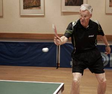 Tischtennis
                mit 70 Jahren - mit Blutgruppenern�hrung k�nnte das
                eigentlich jeder