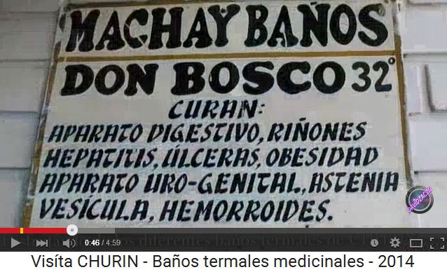 El bao termal de Churn,
                    la indicacin de las curaciones