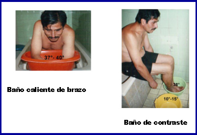 Luyando Joo: ba�o caliente
                    de brazos y de pies