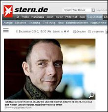 Timothy Ray
                Brown, curado con c�lulas madres resistentes al SIDA