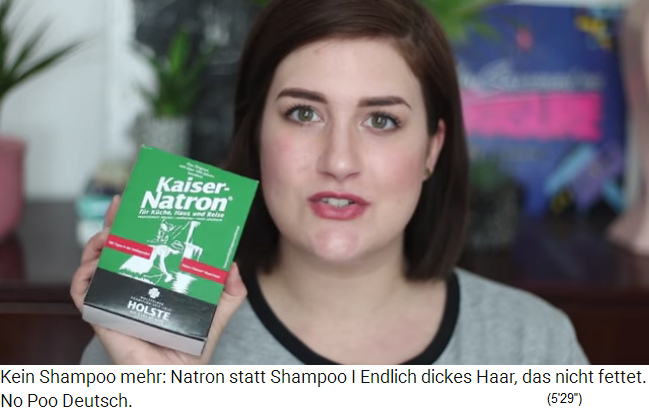 Natron f�r das
                  Haarwasser