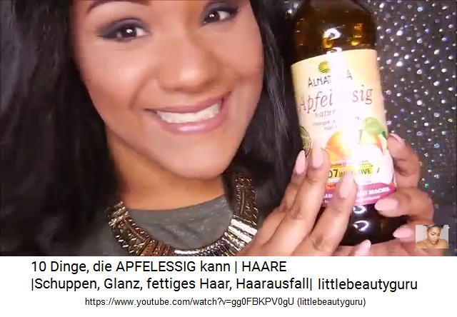 Bio-Apfelessig heilt die Kopfhaut, die Haare, sogar
                Haarausfall verschwindet