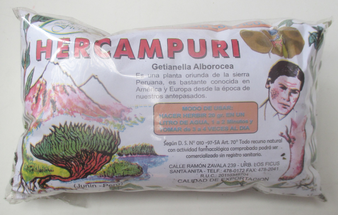 Hercampuri
                abgepackt in Peru
