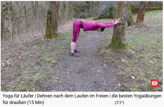 2a. Stretching of the back on a
                wall or on a tree at right angles